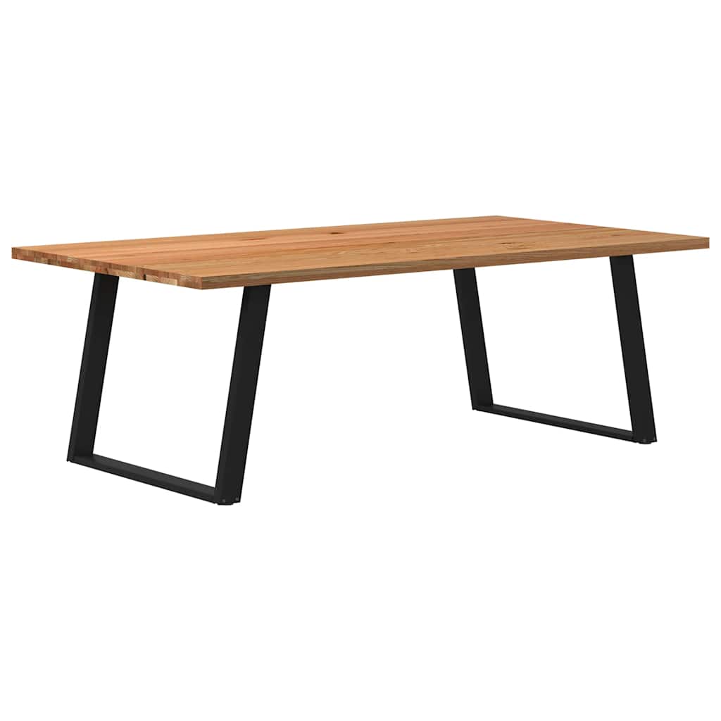 Table en Chêne Massif au Style Loft Industriel-120 cm-220 cm-1-La-Fabrique-Industrielle