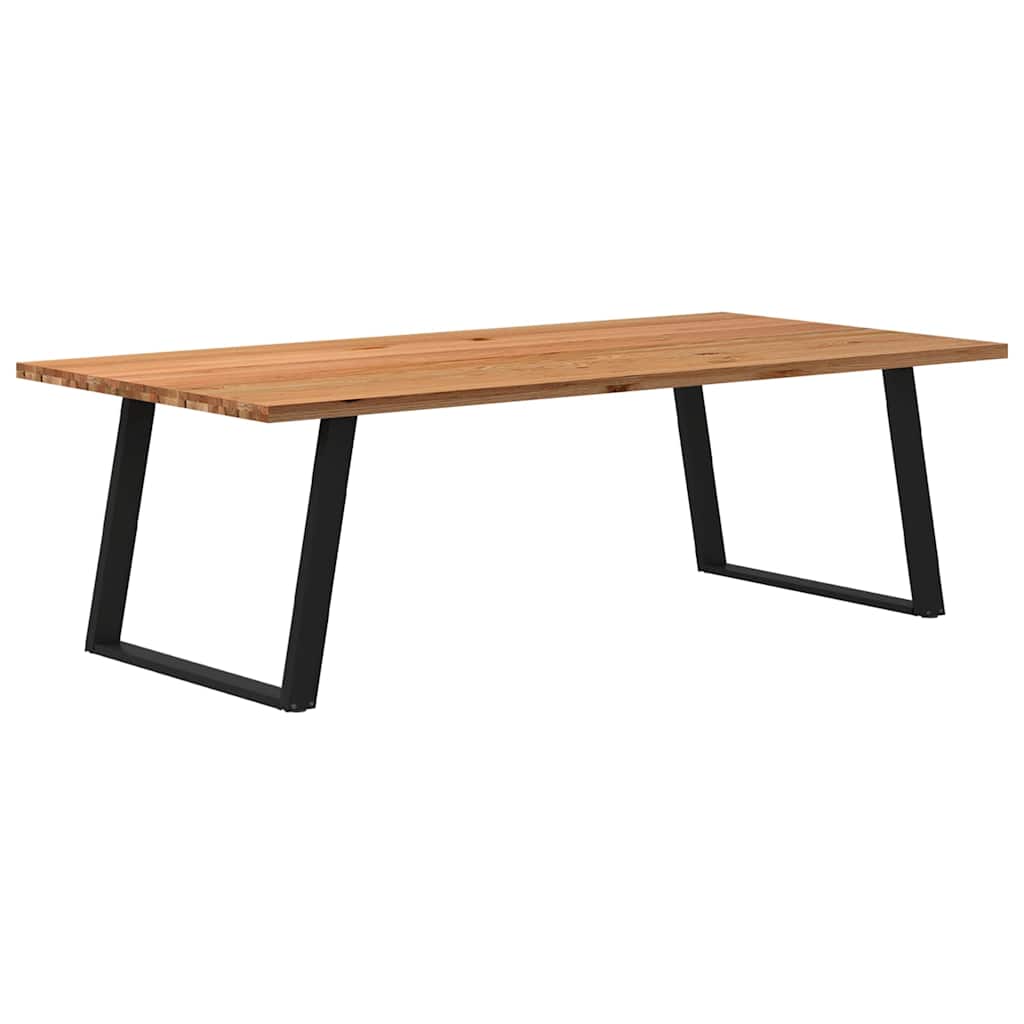 Table en Chêne Massif au Style Loft Industriel-120 cm-240 cm-1-La-Fabrique-Industrielle