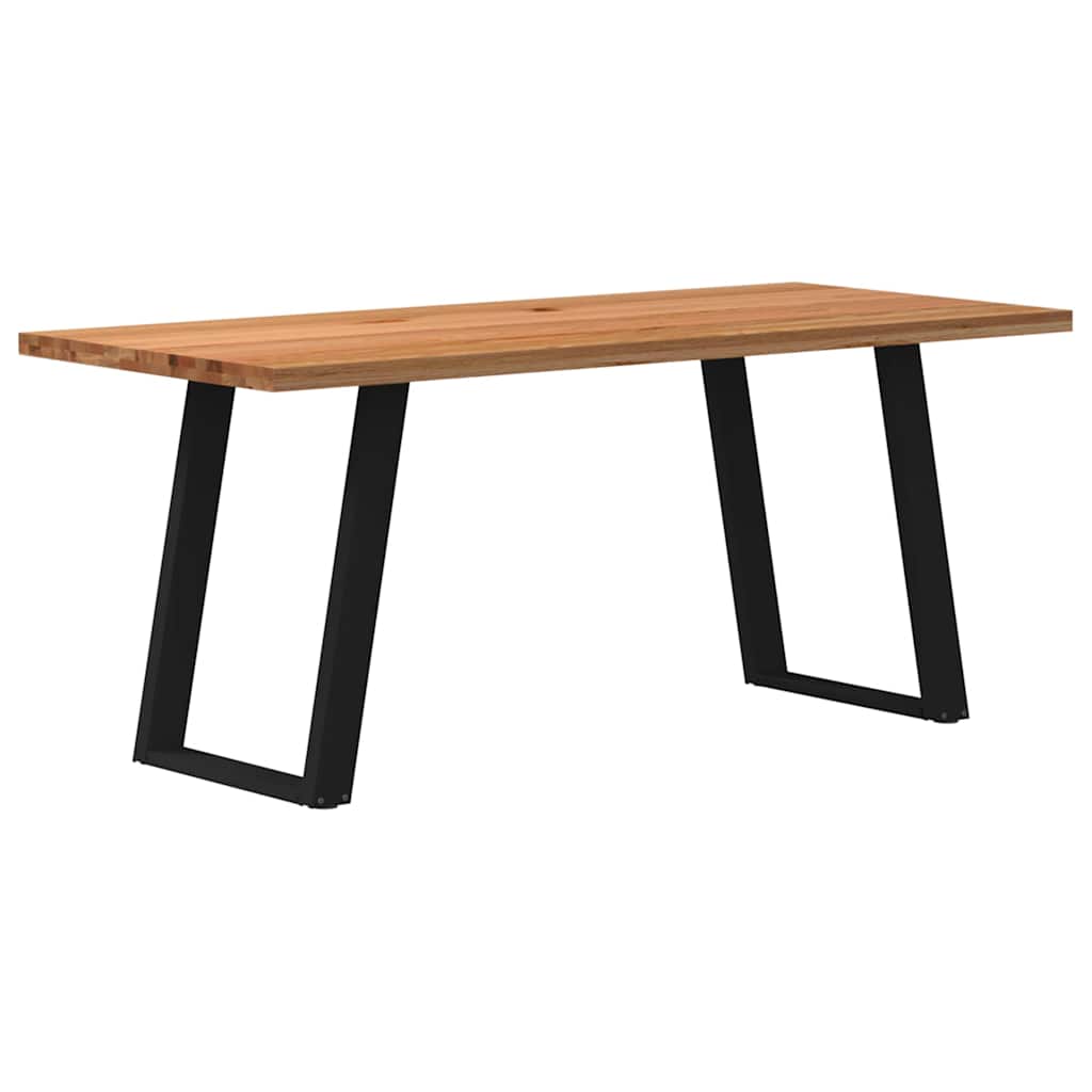 Table en Chêne Massif au Style Loft Industriel-80 cm-180 cm-1-La-Fabrique-Industrielle