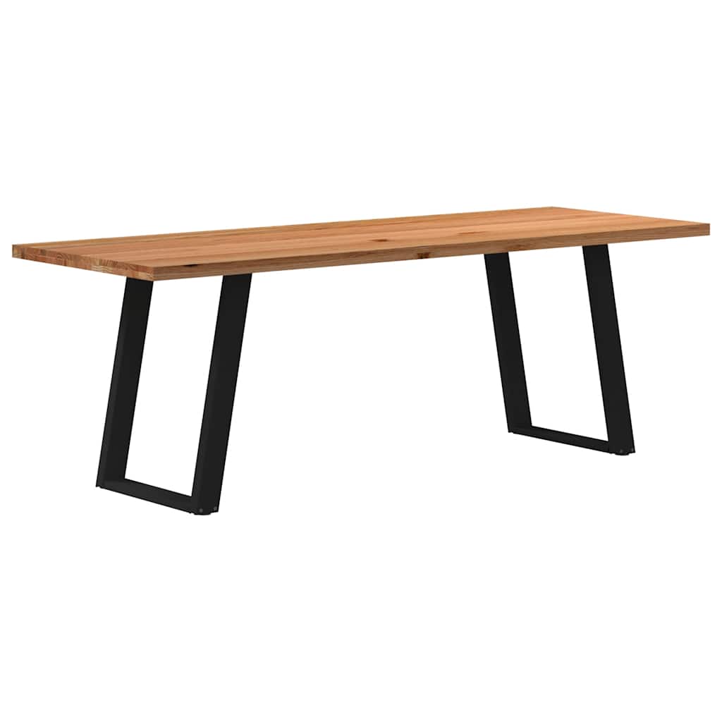 Table en Chêne Massif au Style Loft Industriel-80 cm-240 cm-1-La-Fabrique-Industrielle