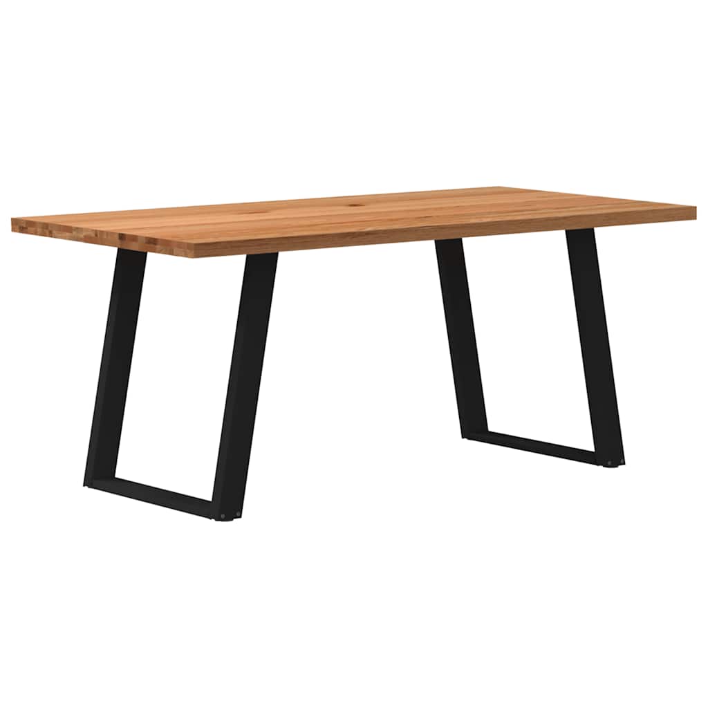 Table en Chêne Massif au Style Loft Industriel-90 cm-180 cm-1-La-Fabrique-Industrielle