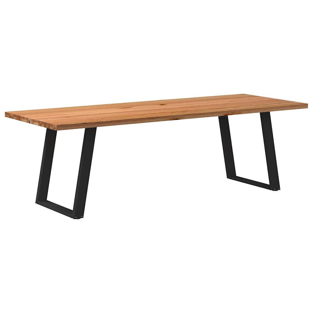 Table en Chêne Massif au Style Loft Industriel-90 cm-240 cm-1-La-Fabrique-Industrielle