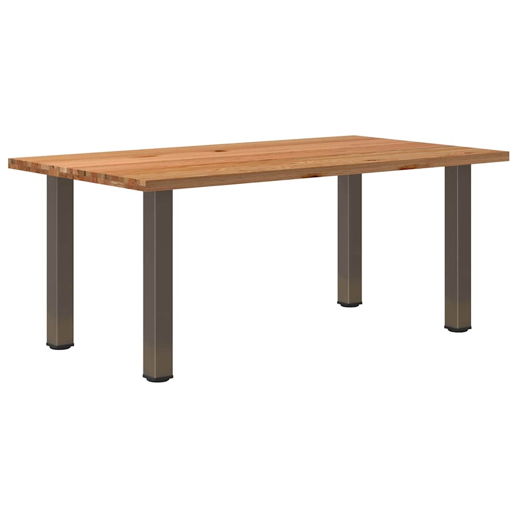 Table en Chêne et Pieds en Acier Style Industriel-100 cm-180 cm-1-La-Fabrique-Industrielle