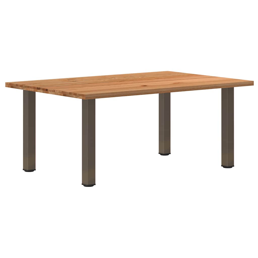 Table en Chêne et Pieds en Acier Style Industriel-120 cm-180 cm-1-La-Fabrique-Industrielle