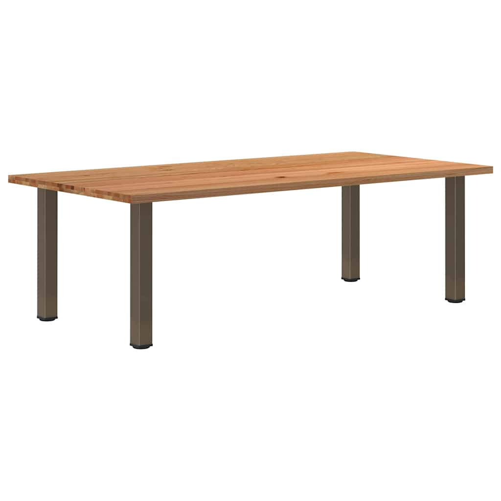 Table en Chêne et Pieds en Acier Style Industriel-120 cm-240 cm-1-La-Fabrique-Industrielle