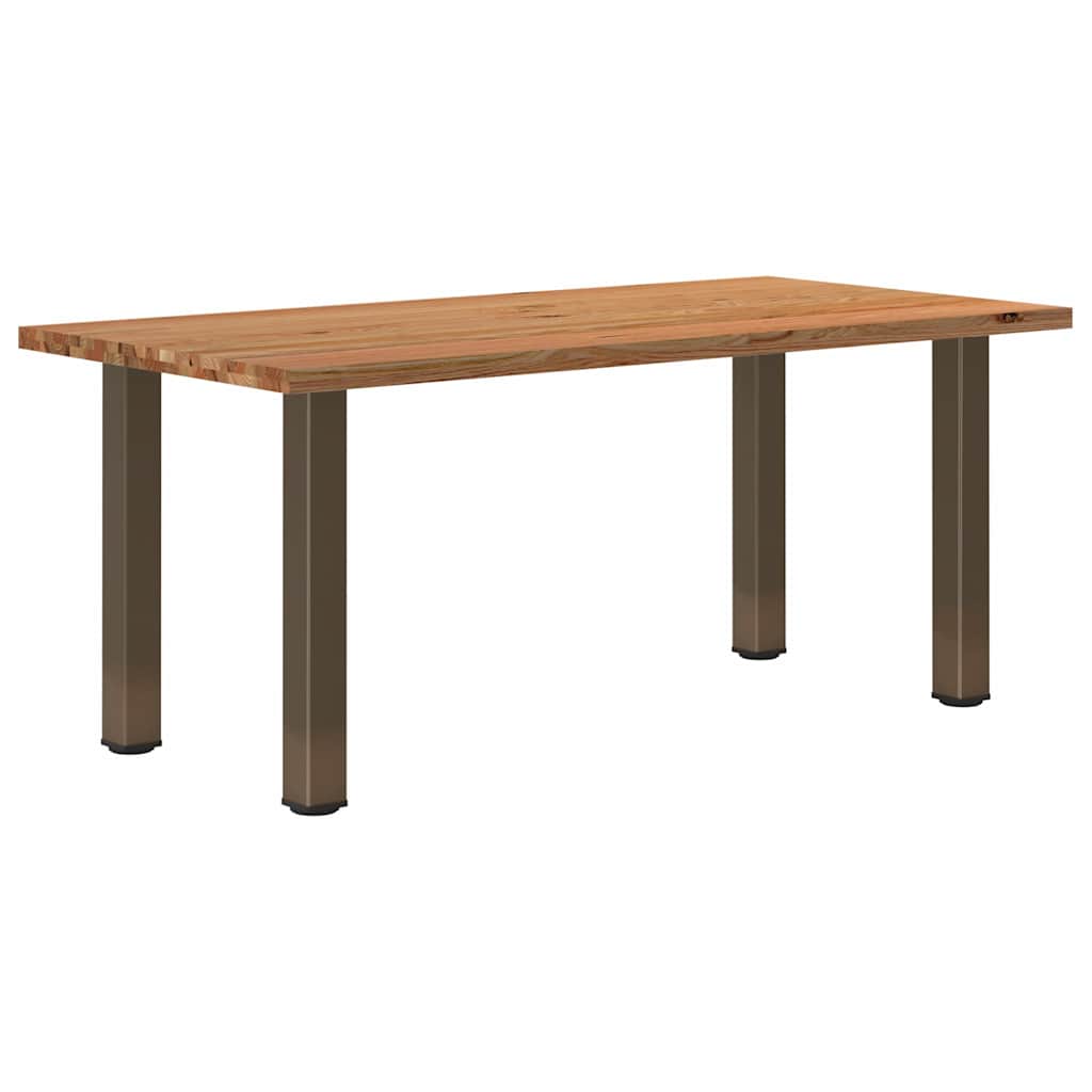 Table en Chêne et Pieds en Acier Style Industriel-90 cm-180 cm-1-La-Fabrique-Industrielle