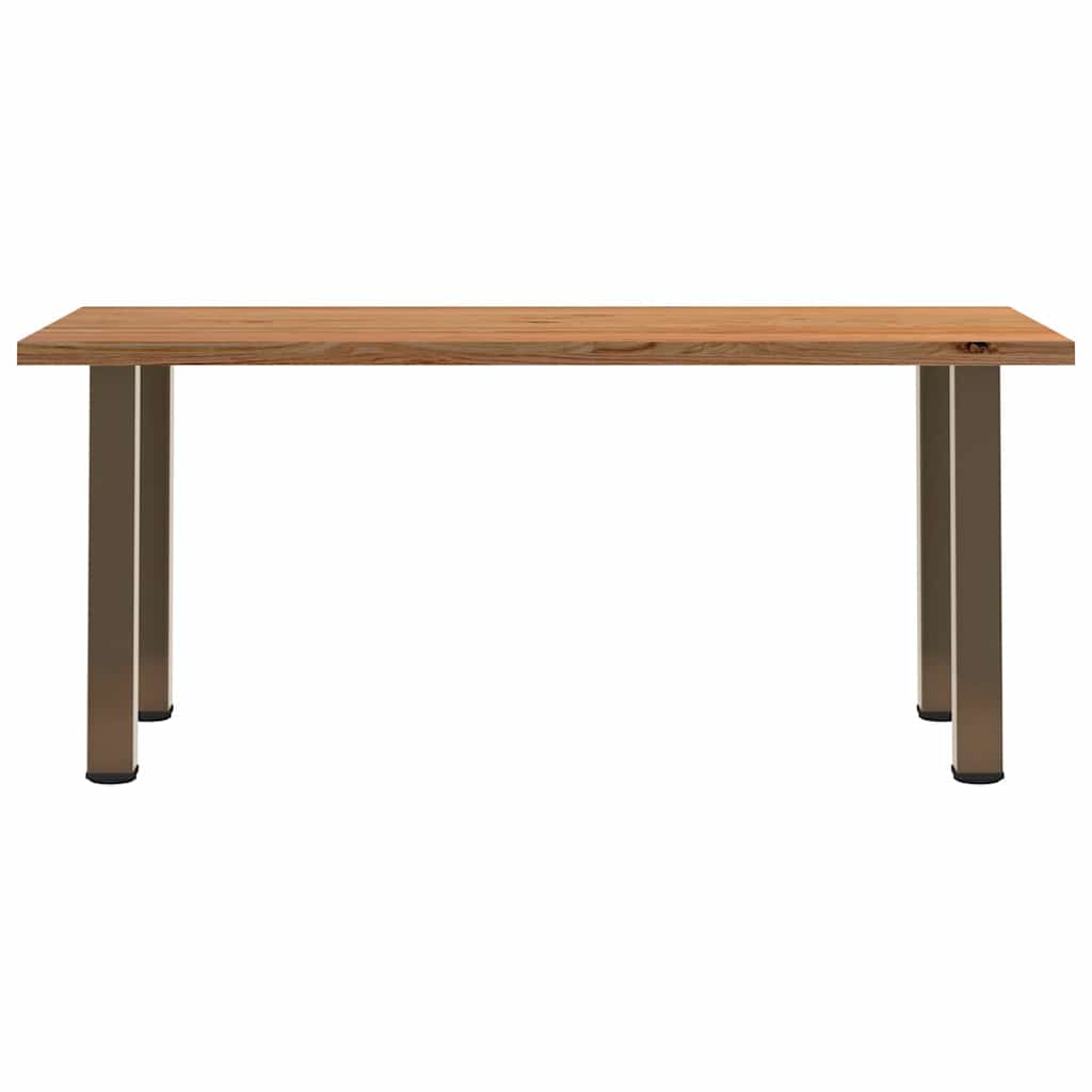 Table en Chêne et Pieds en Acier Style Industriel-La-Fabrique-Industrielle