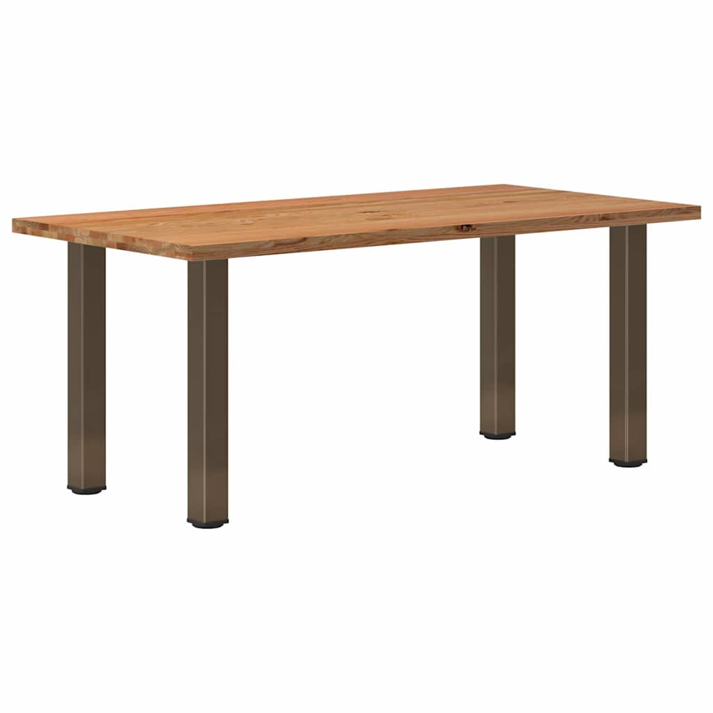 Table en Chêne et Pieds en Acier Style Industriel-La-Fabrique-Industrielle