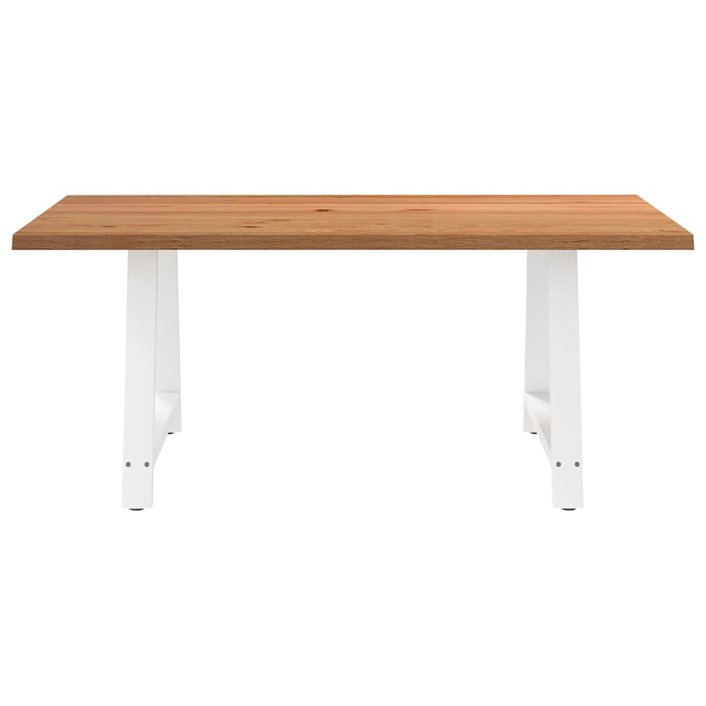 Table en Fer Forgé et Bois de Chêne Massif-La-Fabrique-Industrielle