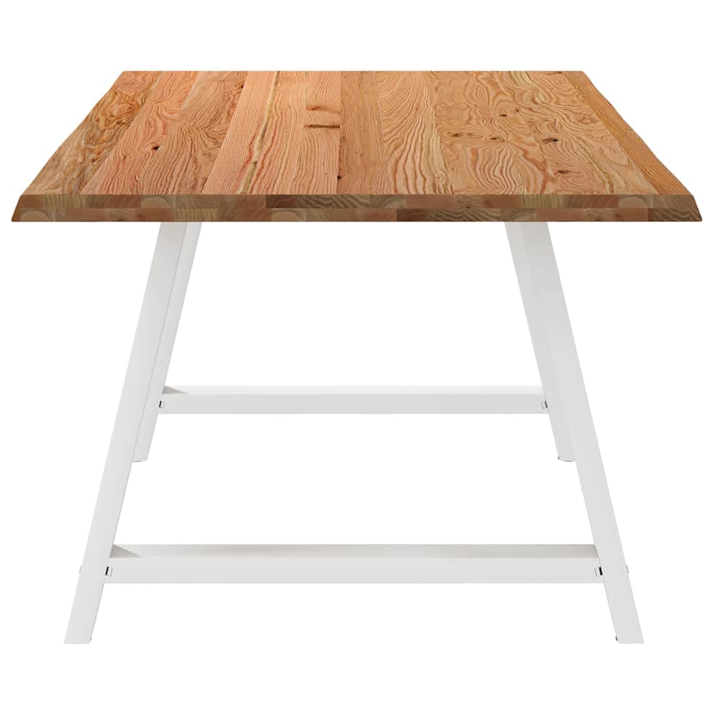 Table en Fer Forgé et Bois de Chêne Massif-La-Fabrique-Industrielle