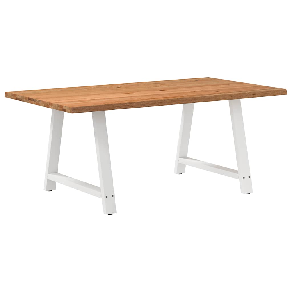 Table en Fer Forgé et Bois de Chêne Massif-La-Fabrique-Industrielle