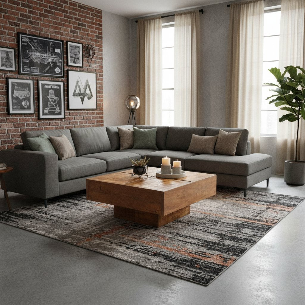 Table Basse Carrée en Bois Massif de Manguier