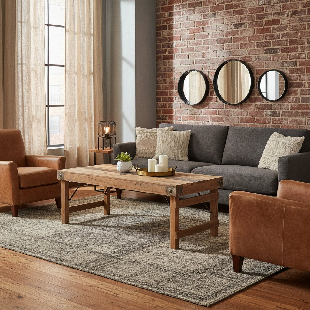 Table Basse Élégante en Acacia Massif