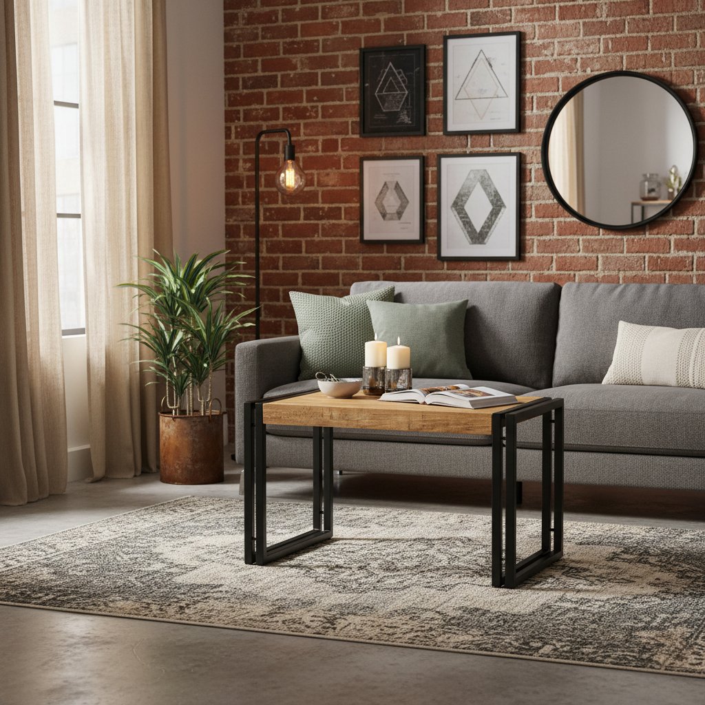 Table Basse Style Loft Industriel