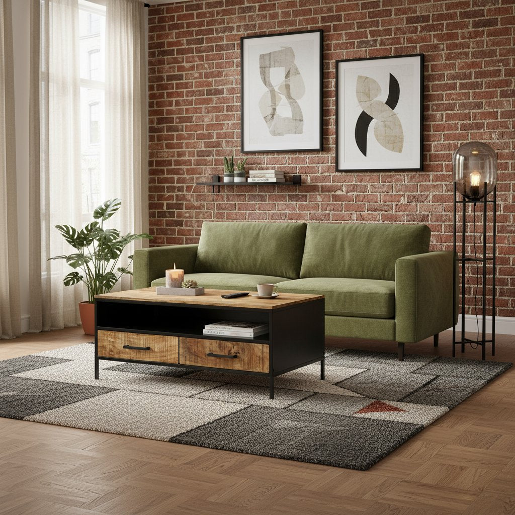 Table Basse en Bois de Manguier Originale