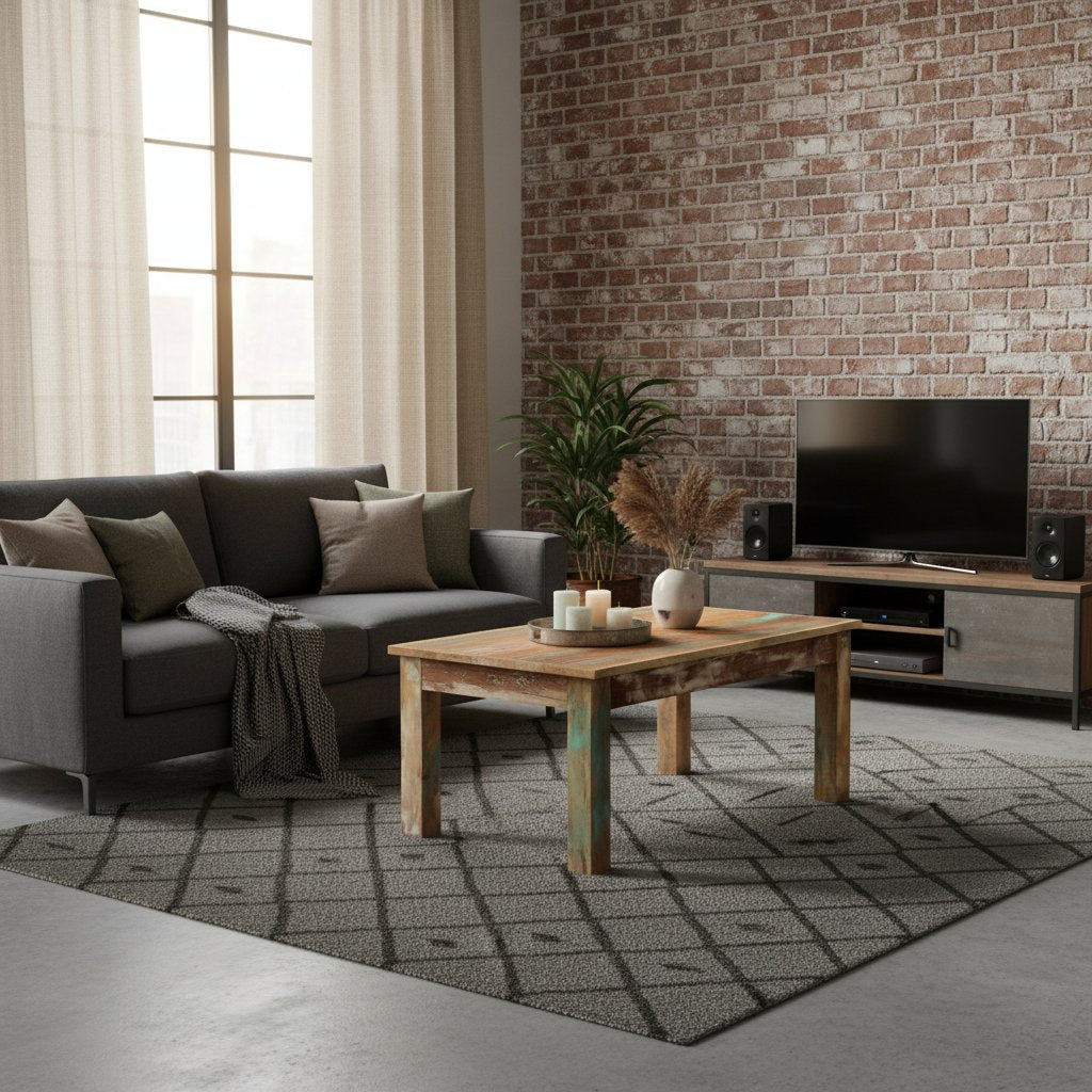 Table Basse en Bois de Récupération