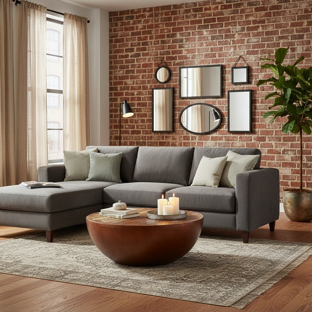 Table Basse en Forme de Bol avec Bois Recyclé