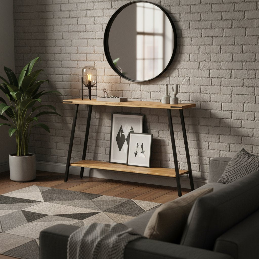 Table Console Élégante en Bois de Manguier