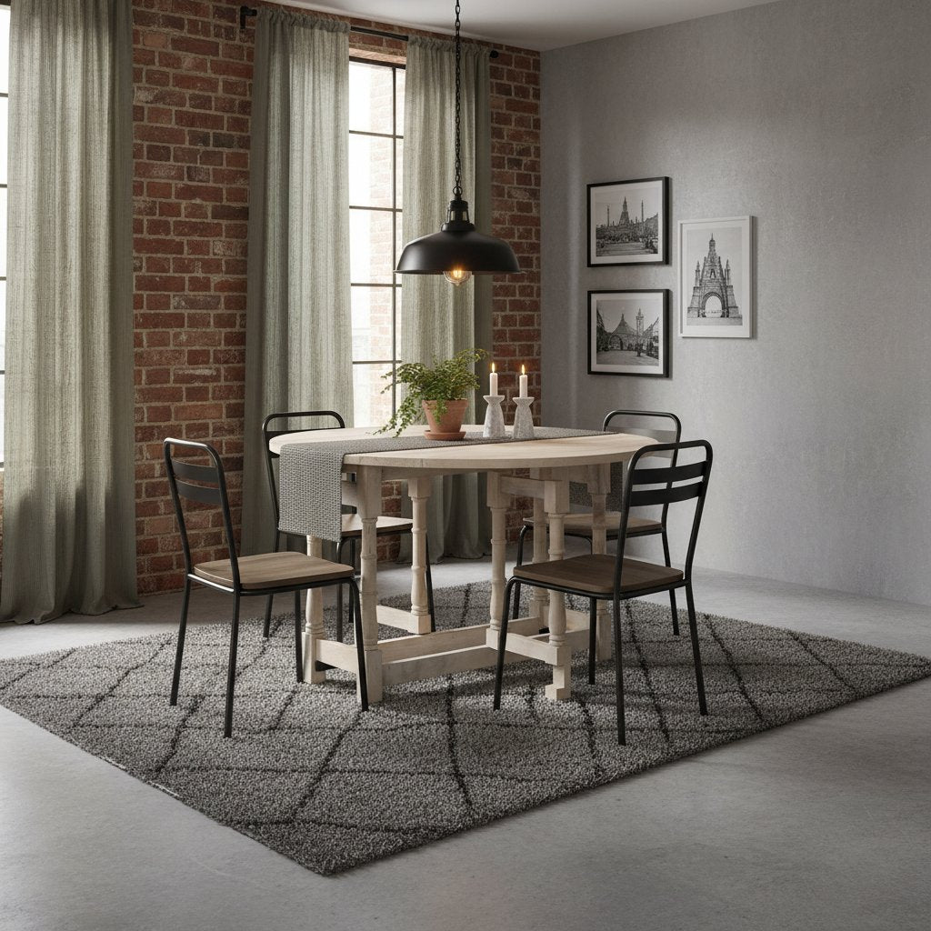 Table Ronde en Bois de Manguier Massif