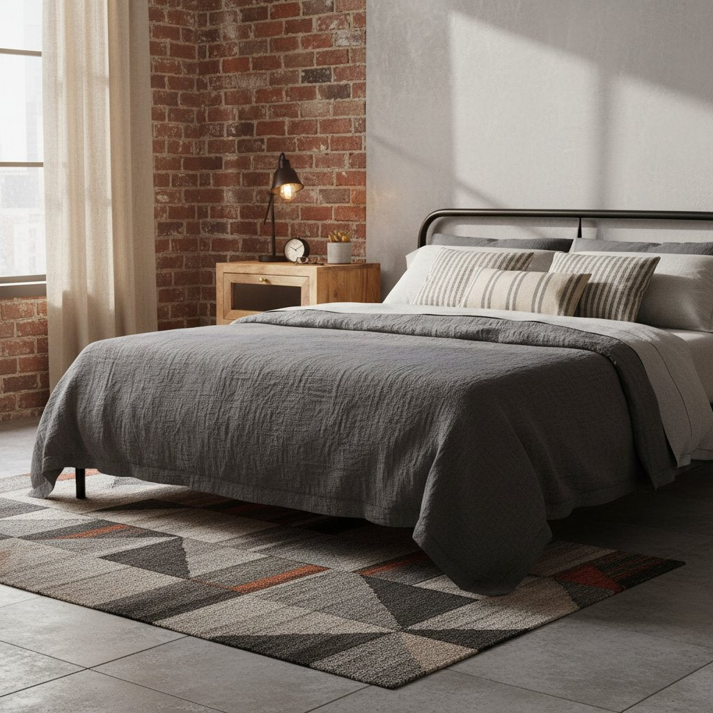 Table de Chevet Industrielle en Acacia Massif