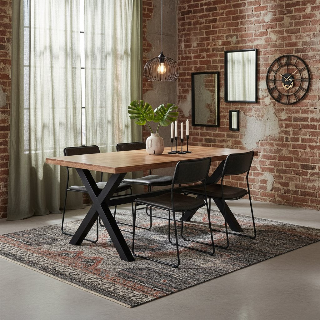 Table en Bois d'Acacia Massif et Manguier