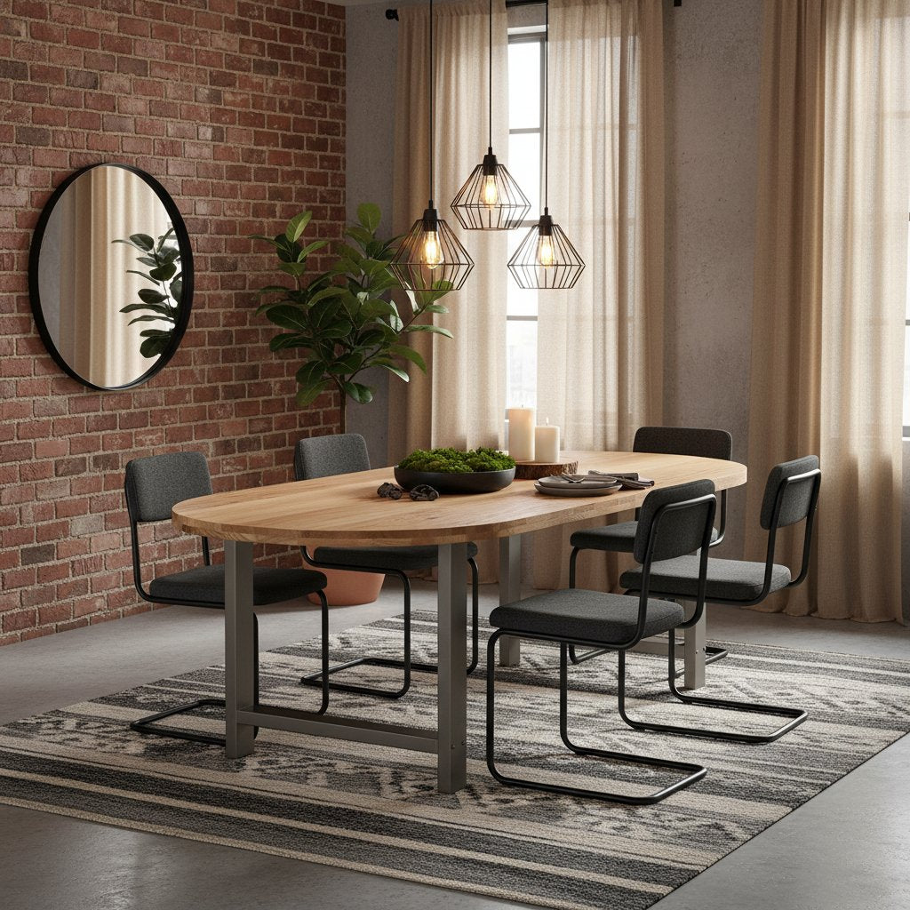 Table en Bois de Chêne Massif 220X100 cm