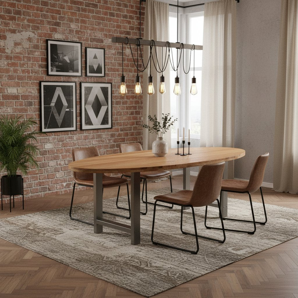 Table en Bois de Chêne Massif 240X100 cm