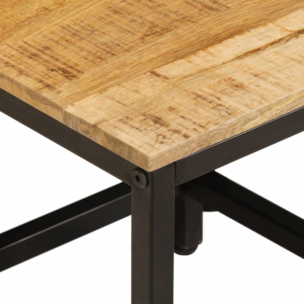 Tables d'Appoint Industrielle en Bois de Manguier et Métal-La-Fabrique-Industrielle