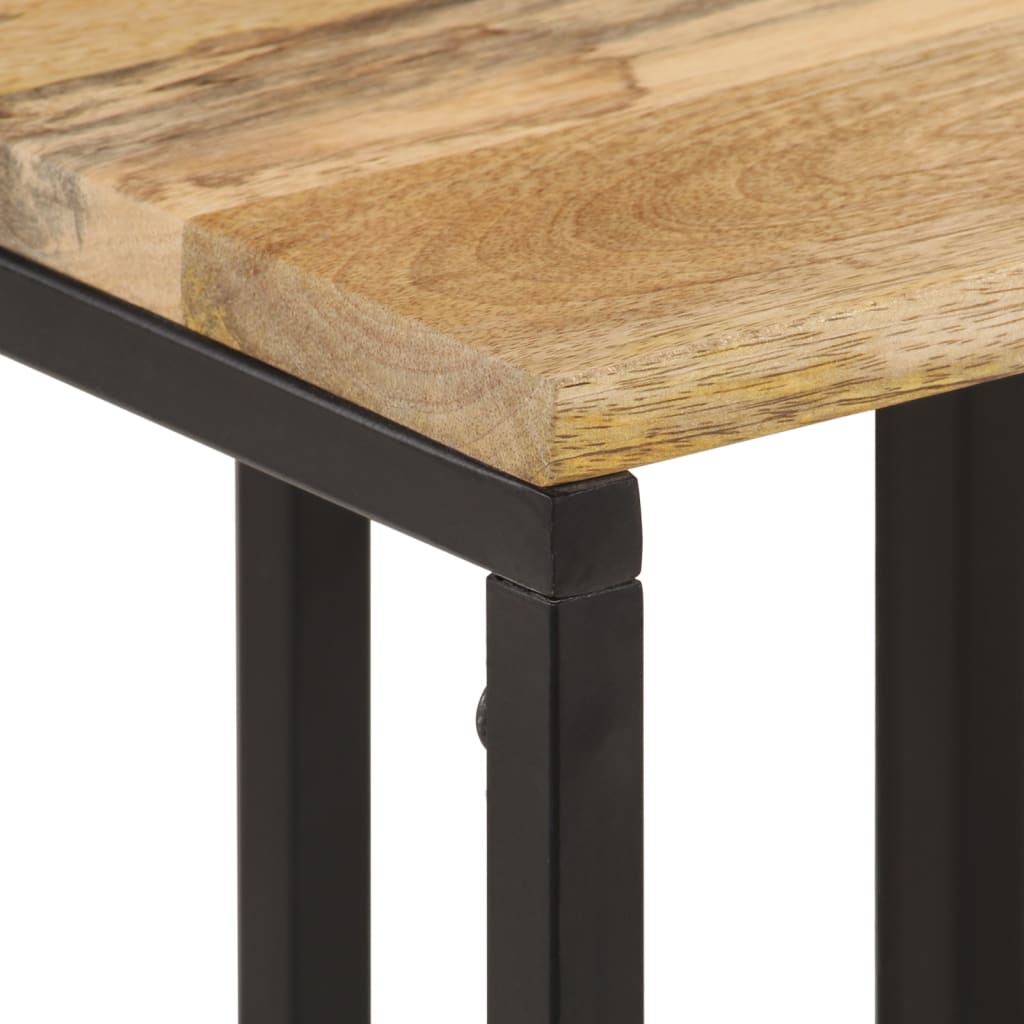 Tables d'Appoint en Bois d'Acacia et Fer-La-Fabrique-Industrielle
