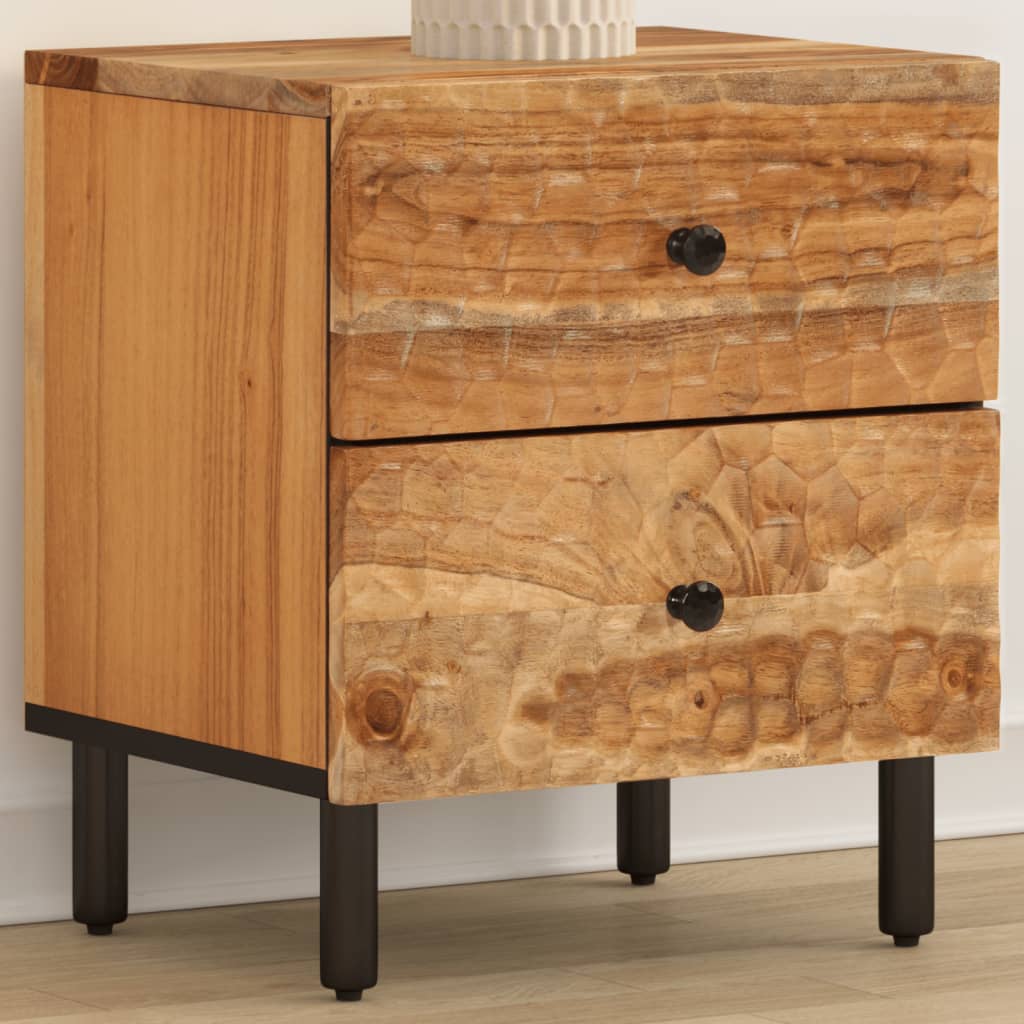 Tables de Chevet en Bois Naturel et Industriel-Naturel-Bois d'acacia massif-1-La-Fabrique-Industrielle
