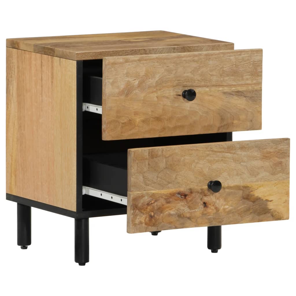 Tables de Chevet en Bois Naturel et Industriel-La-Fabrique-Industrielle