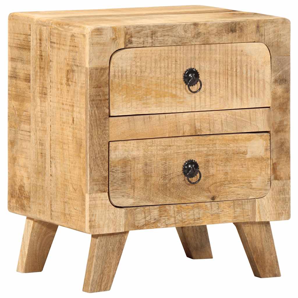 Tables de Nuit Élégantes en Bois Style Industriel-Bois de manguier brut massif-1-La-Fabrique-Industrielle