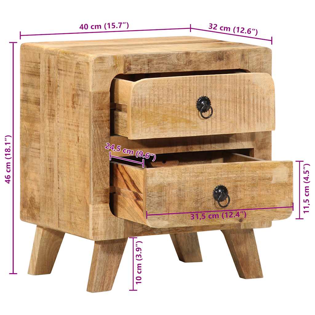Tables de Nuit Élégantes en Bois Style Industriel-La-Fabrique-Industrielle