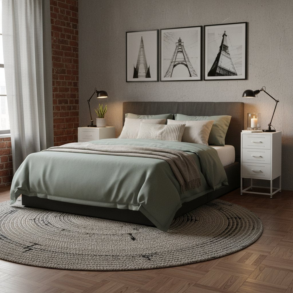 Tables de Chevet en Acier Type Industriel