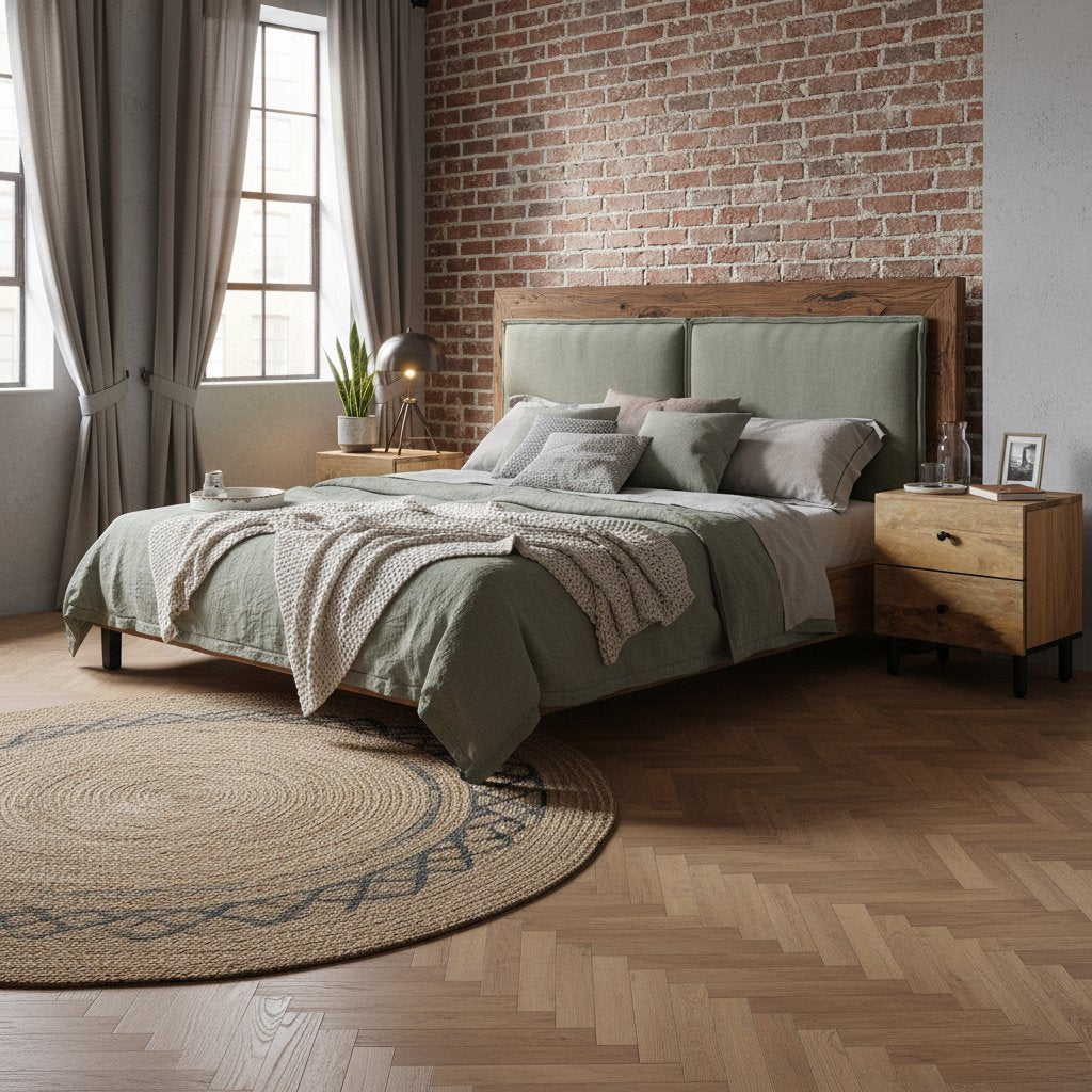 Tables de Chevet en Bois Naturel et Industriel