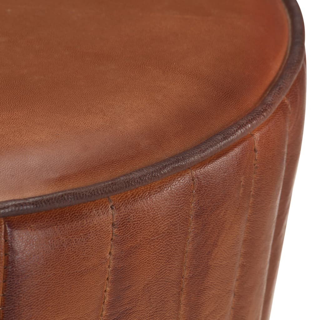 Tabouret De Bar Cuir Véritable-La-Fabrique-Industrielle