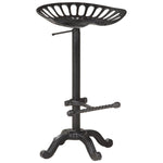 Tabouret De Bar Noir Fonte Marron Foncé-La-Fabrique-Industrielle