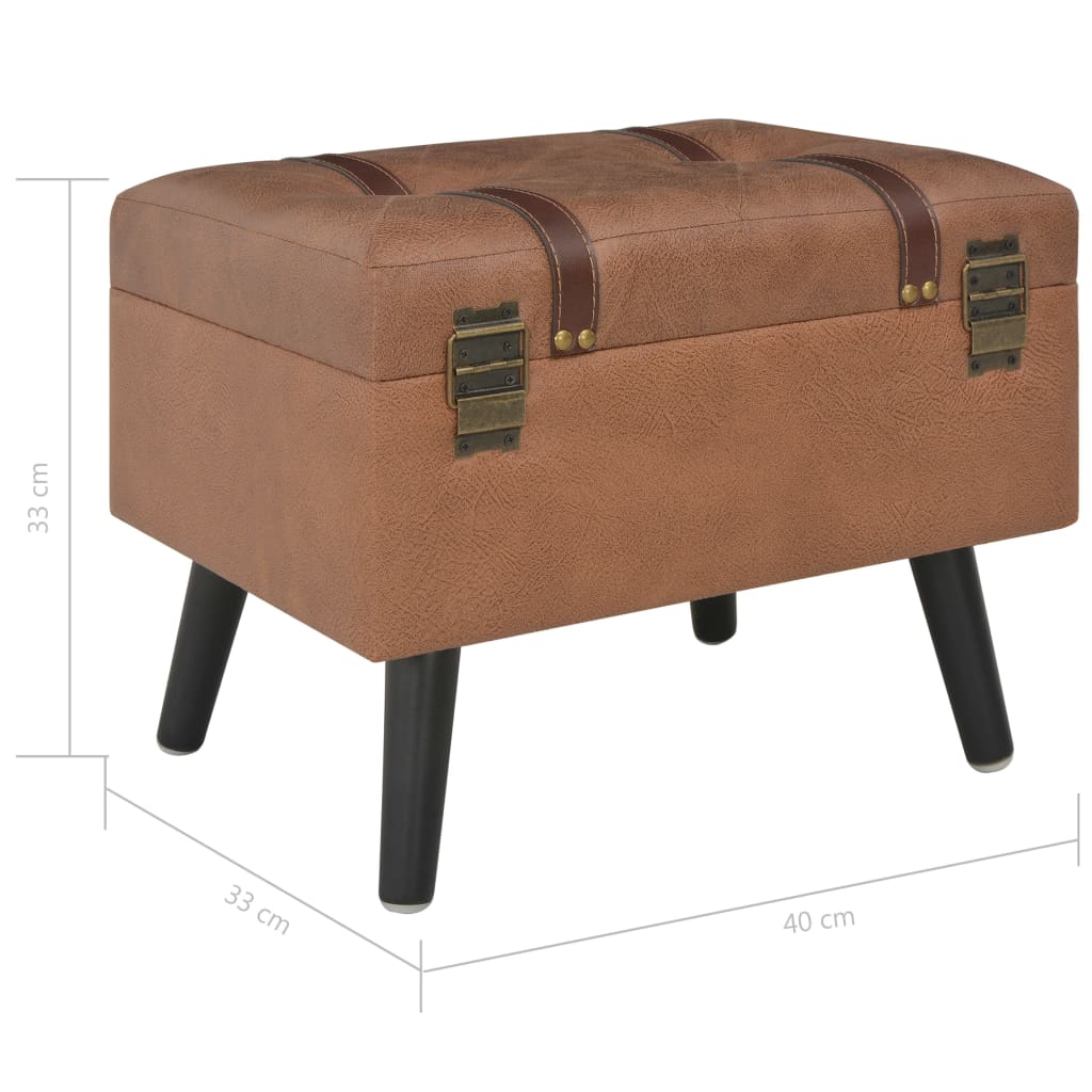 Tabouret De Rangement 40 Cm Similicuir-La-Fabrique-Industrielle