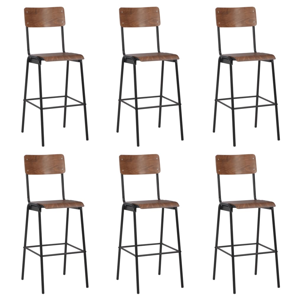 Tabouret Métallique Style Industriel-Marron-6-La-Fabrique-Industrielle