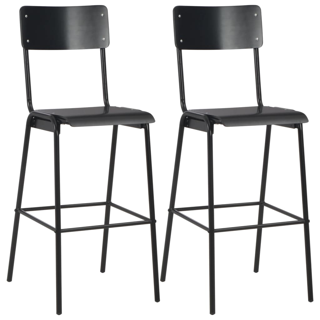 Tabouret Métallique Style Industriel-Noir-2-La-Fabrique-Industrielle