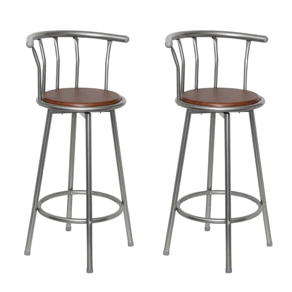 Tabouret de Bar Industriel avec Dossier en Métal-Marron-2-La-Fabrique-Industrielle