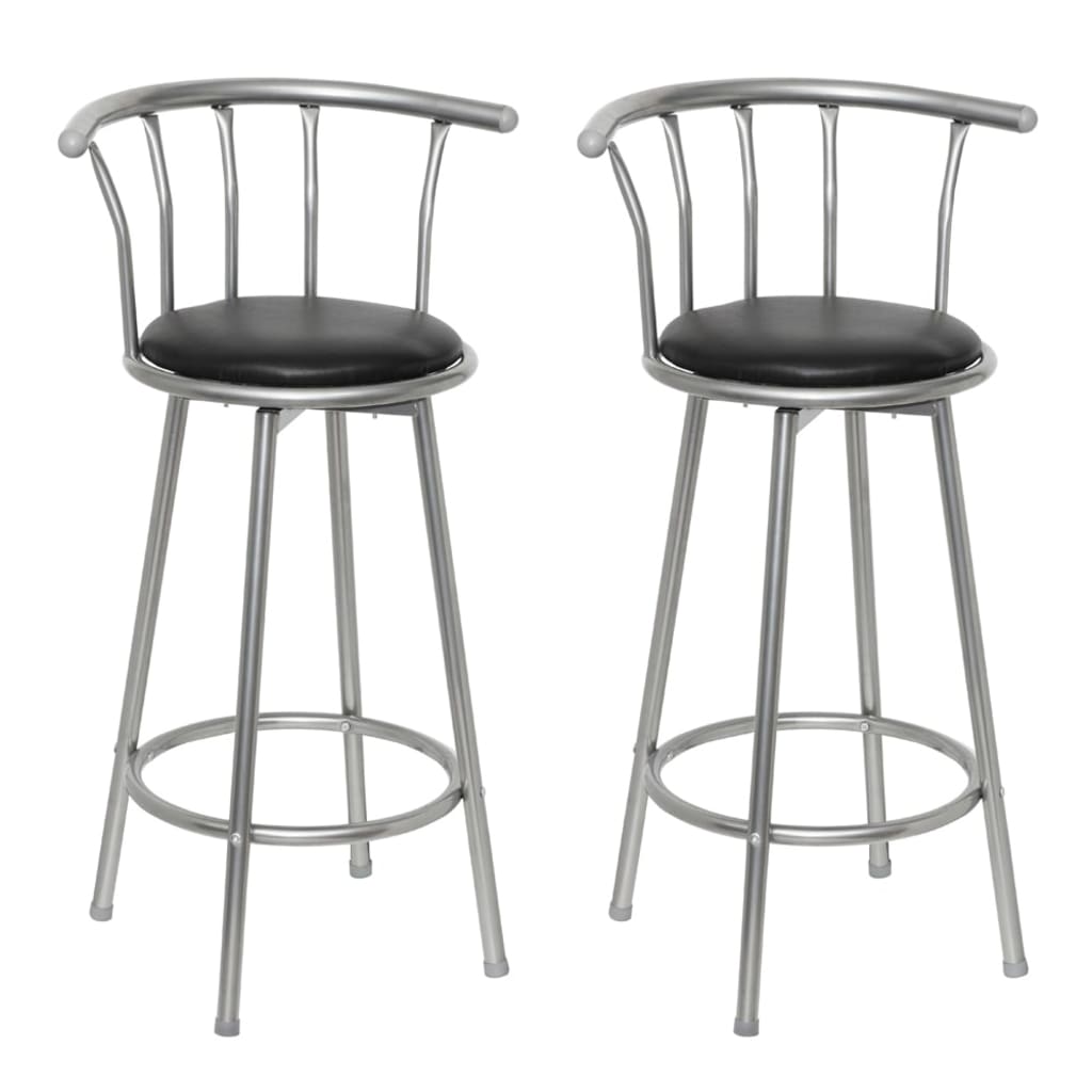 Tabouret de Bar Industriel avec Dossier en Métal-Noir-2-La-Fabrique-Industrielle