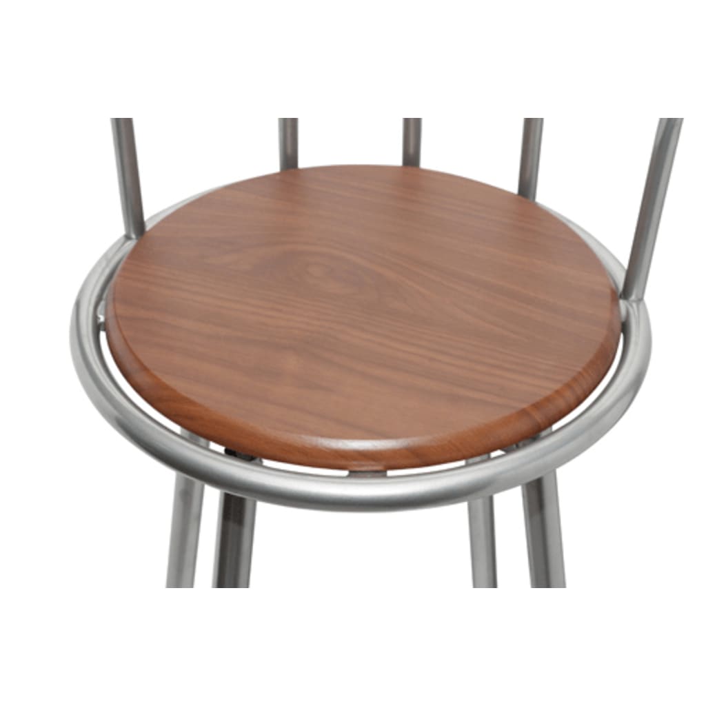 Tabouret de Bar Industriel avec Dossier en Métal-La-Fabrique-Industrielle