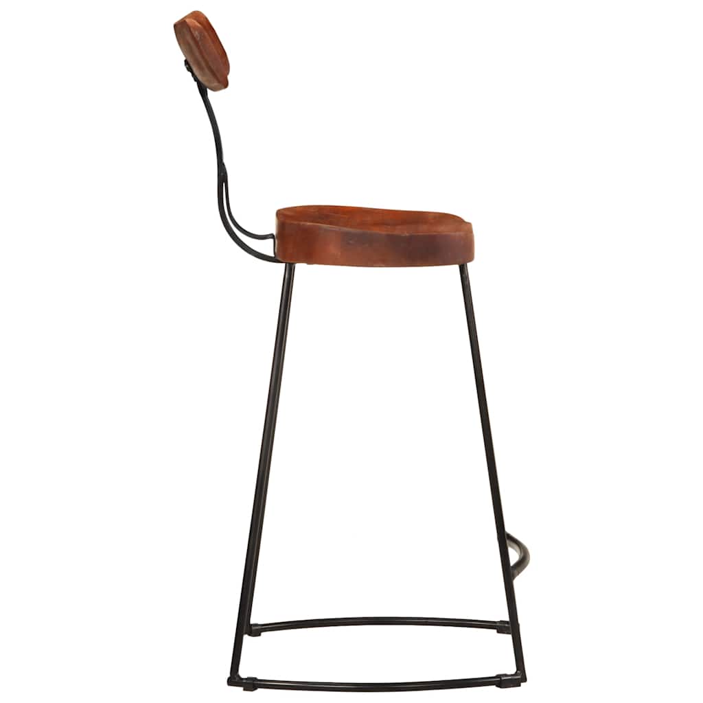 Tabouret de Bar Industriel en Bois avec Dossier-La-Fabrique-Industrielle