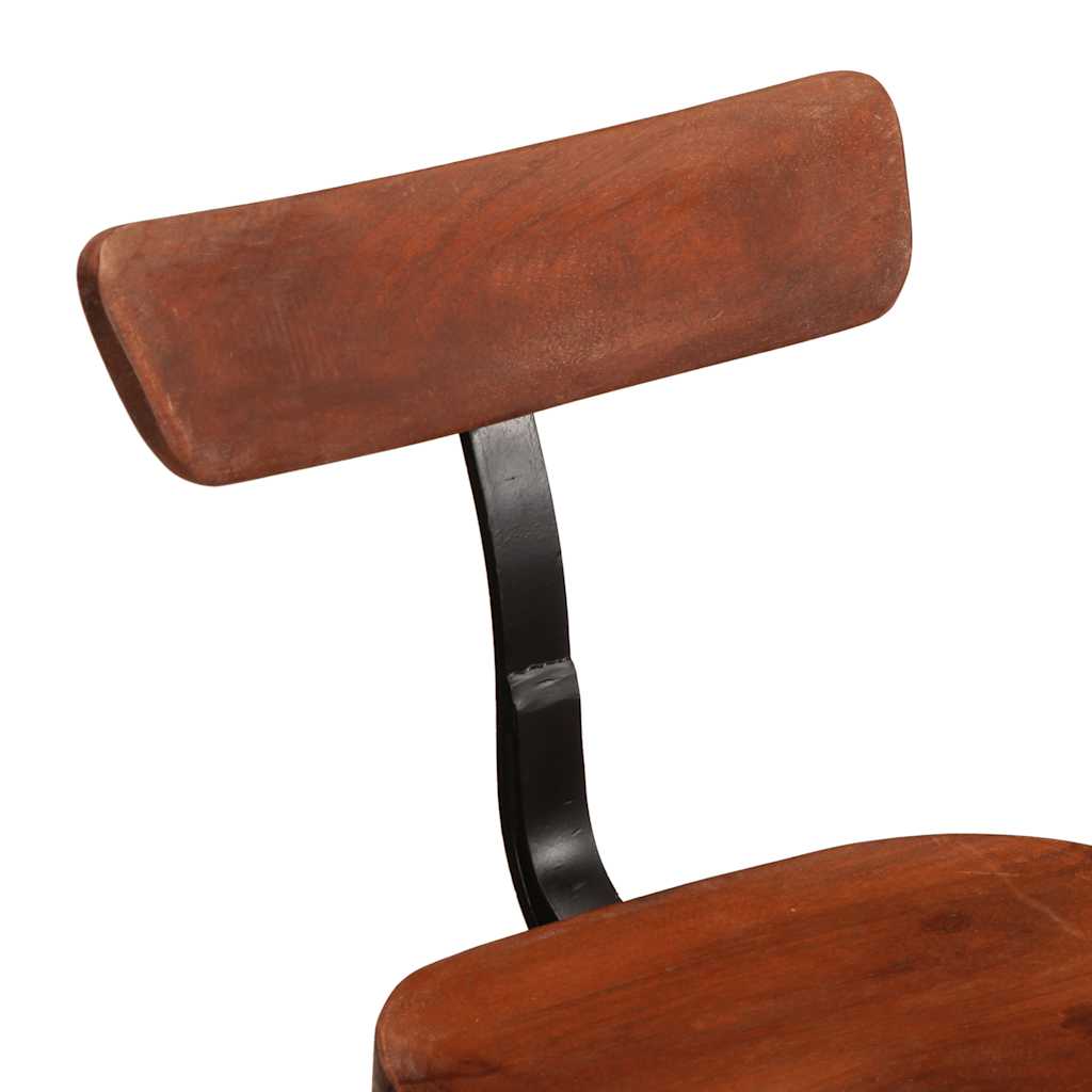 Tabouret de Bar Industriel en Bois avec Dossier-La-Fabrique-Industrielle