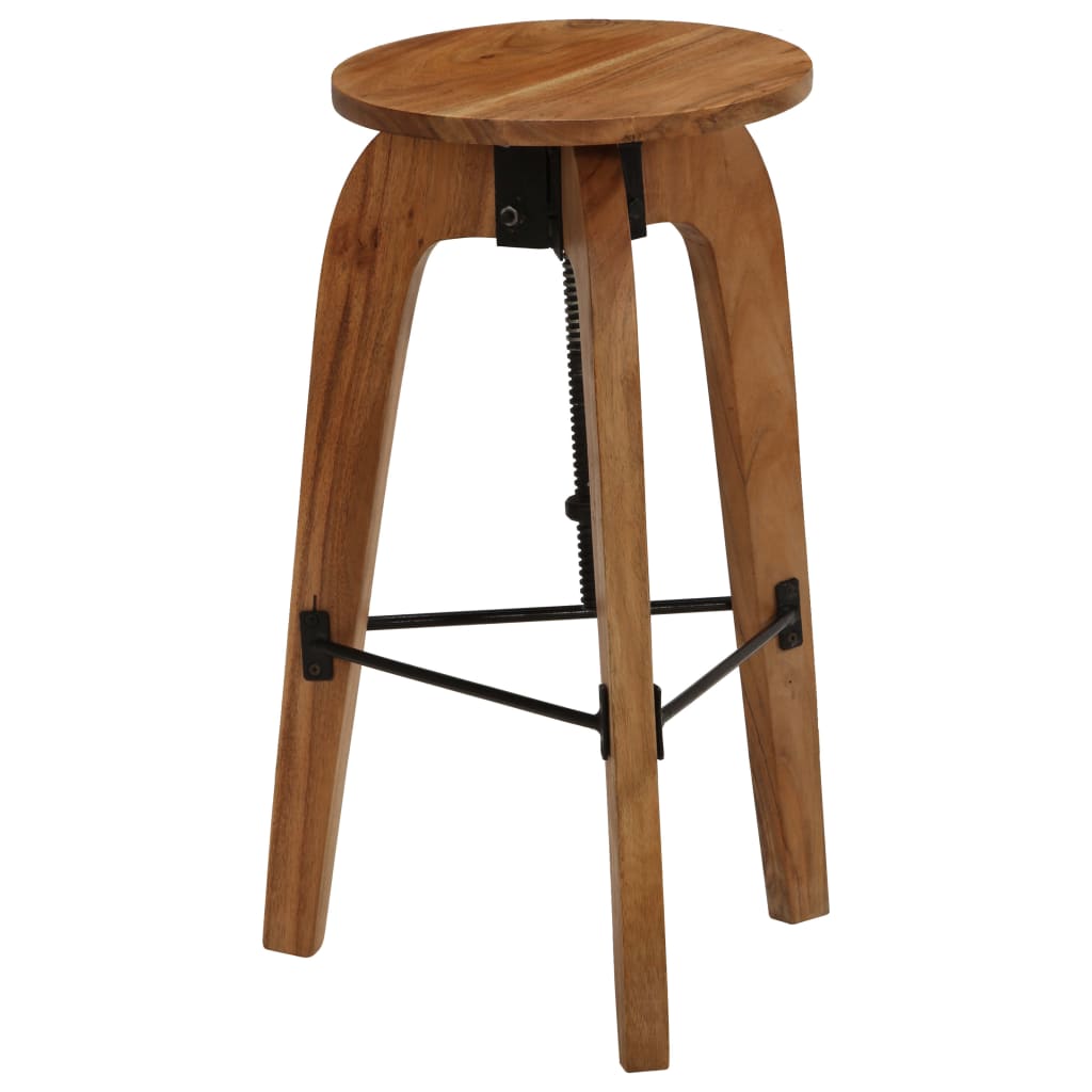 Tabouret de Bar Industriel en Bois d'Acacia et Métal-La-Fabrique-Industrielle