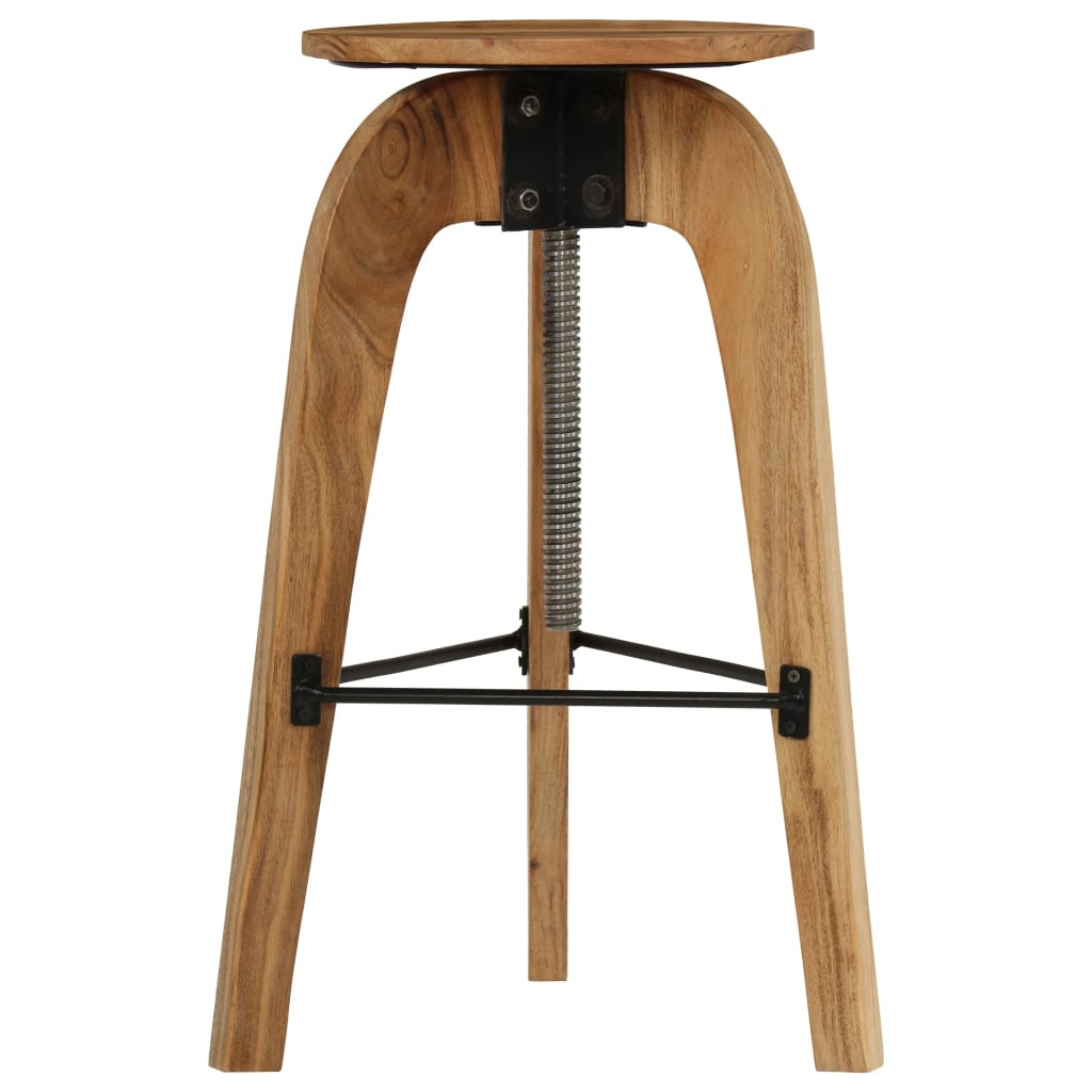 Tabouret de Bar Industriel en Bois d'Acacia et Métal-La-Fabrique-Industrielle