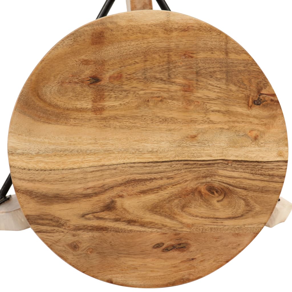 Tabouret de Bar Industriel en Bois d'Acacia et Métal-La-Fabrique-Industrielle