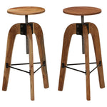 Tabouret de Bar Industriel en Bois d'Acacia et Métal-La-Fabrique-Industrielle