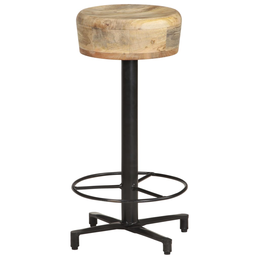 Tabouret de Bar Industriel en Bois de Manguier 65 Cm-La-Fabrique-Industrielle